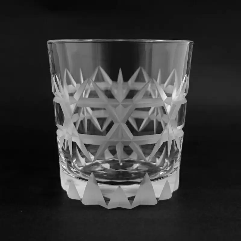 浅草切子 Bar’s Glass「ディーン オールド」2個セット 化粧箱入り_0012-043-T04