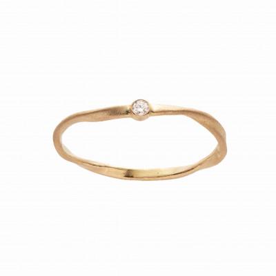 ふるさと納税 一関市 K18 フローラインリング レディース アクセサリー
