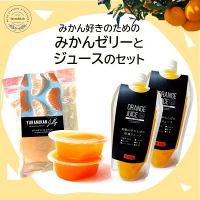 みかん好きのあなたへ!みかんをつかったおいしいティータイムセット(みかんジュースとゼリーのセット)【1528198】