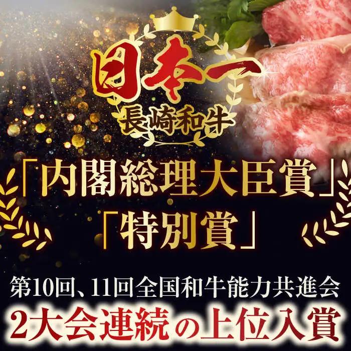 【全3回定期便】【厳選部位】【A4~A5】長崎和牛サーロインしゃぶしゃぶすき焼き用　500g【株式会社 MEAT PLUS】[QBS081]