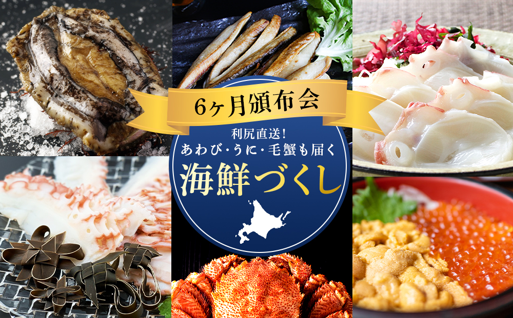 《6ヶ月頒布会》利尻直送！海鮮づくし【定期便・頒布会】