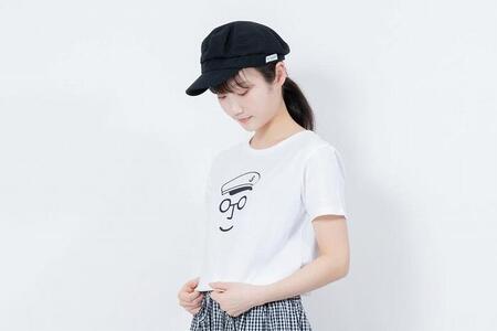 《3》【KEYMEMORY鎌倉】セーラー帽イラストTシャツ WHITE