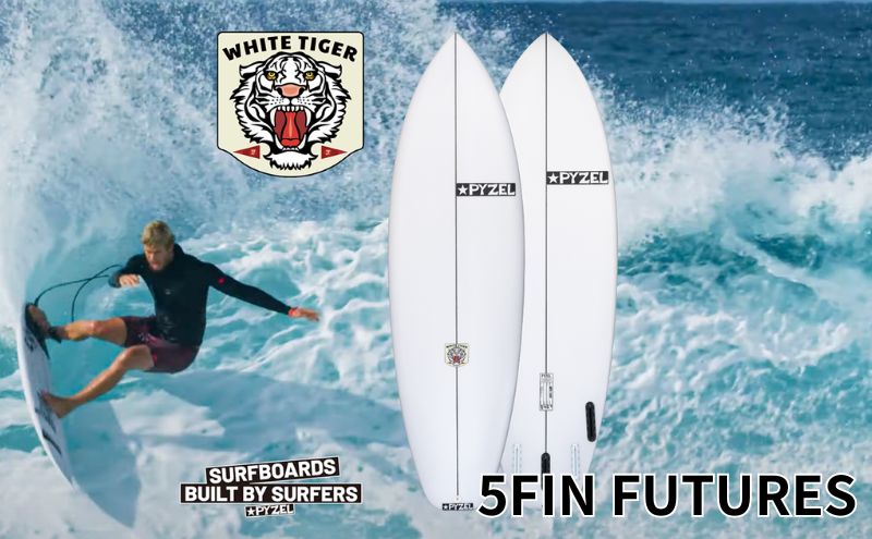 PYZEL SURFBOARDS WHITE TIGER サーフボード パイゼル サーフィン 藤沢市 江ノ島【Size：5'6"、Width：19 1/2"、Thickness：2】江の島 江ノ島