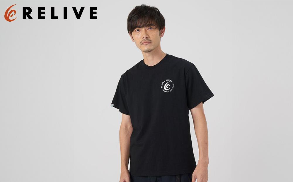 【数量限定】リライブシャツプレミアム/コットン/ロゴ有/ブラック（Sサイズ）【ファッション 服 Tシャツ カットソー 衣料 トップス 人気 女 男 スポーツ ゴルフ ウェア アウトドア 仙台市 リラッ