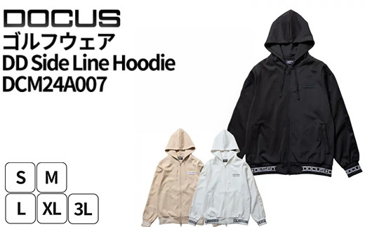 
                  ゴルフウェア DD Side Line Hoodie DCM24A007｜ゴルフ golf ゴルフ用品 スポーツ スポーツ用品 DOCUS ドゥーカス ギフト 贈答 景品 茨城県 古河市_FW68
                