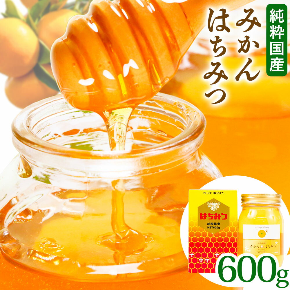 【ふるさと納税】はちみつ 蜂蜜 和歌山県の下津で採れた純粋国産みかんはちみつ 600g 日高町厳選館《7月中旬-7月末頃出荷》和歌山県 日高町 送料無料 ハチミツ 純粋国産 みかん 純粋はちみつ お取り寄せ みかんハチミツ 蜜柑ハチミツ