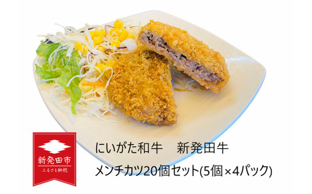 新発田牛メンチカツ20個セット お肉惣菜 冷凍惣菜 揚げ物惣菜 惣菜 惣菜 惣菜 惣菜 H25