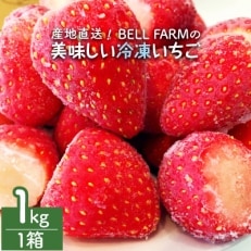 産地直送!BELL FARMの美味しい冷凍いちご 【1kg×1箱】