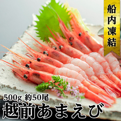 
                  日本海 甘えび 子なし 500g 約50尾 越前甘えび 甘海老 あまえび えび エビ 海老 魚介 魚介類 海鮮 冷凍 福井 福井県 若狭町 [№5580-0372]
                