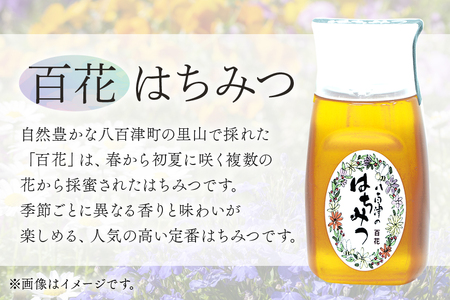 使いやすいポリ容器入り 非加熱生はちみつ 百花 300g 2本 純粋生はちみつ