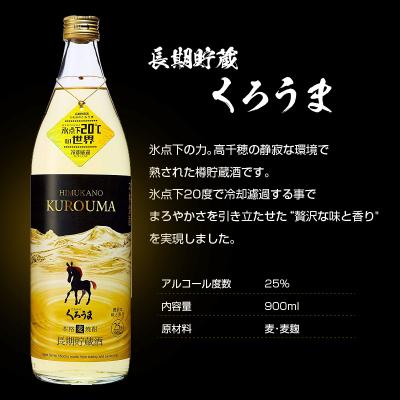 ふるさと納税 西都市 神楽酒造 麦焼酎 くろうま飲み比べ 3本セット[3190] |  | 02