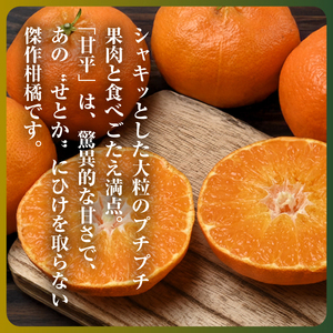 【愛媛限定】驚きの甘さ!幻の柑橘《甘平》2kg(M～3L玉混合)【D31-55】【1660047】 YWTAC044