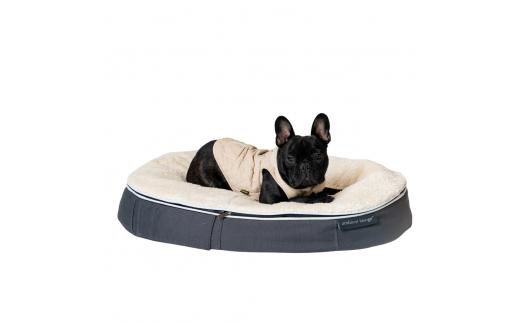 【アンビエントラウンジジャパン】犬ペットラウンジ Low グレー・シープオーガニック（Mサイズ）※体重25㎏未満の中型犬向け　犬用 中型犬 ベッド ペットベット 洗える カバー
