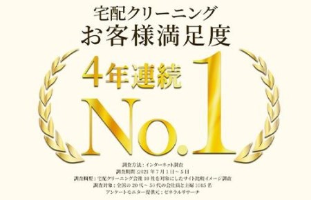 【せんたく便】衣類のクリーニング 最速5点パック