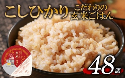 こしひかり 玄米ごはんパック 120g 48個 玄米 米 お米 ごはん ご飯 こめ パックライス パックご飯 パックごはん ご飯パック ごはんパック パック ライス 防災 電子 レンジ 温めるだけ レンチン レンチンご飯 レンチンごはん 簡単 ヘルシー 48 48食 48パック レトルト インスタント genmai gohan kome KOME GENMAI
