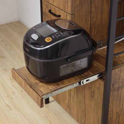 ふるさと納税 海南市 アート食器棚60-100　ヴィンテージブラウン |  | 02