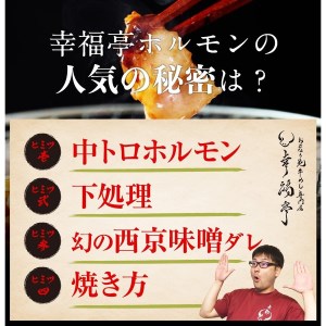 中トロホルモン 西京味噌焼き 1.2kg 牛肉 シマ腸 焼肉