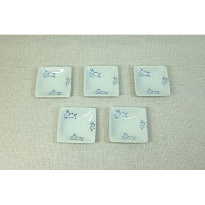 【ふるさと納税】【波佐見焼】es判子 角小皿 うさぎ 【西海陶器】5 43473 | ギフト 陶器 touki おしゃれ 伝統 人気 おススメ 長崎県 長崎 九州 楽天ふるさと 納税 故郷納税 返礼品 支援 波佐見焼き はさみやき はさみ焼き 陶磁器 雑貨 焼き物 ボウル