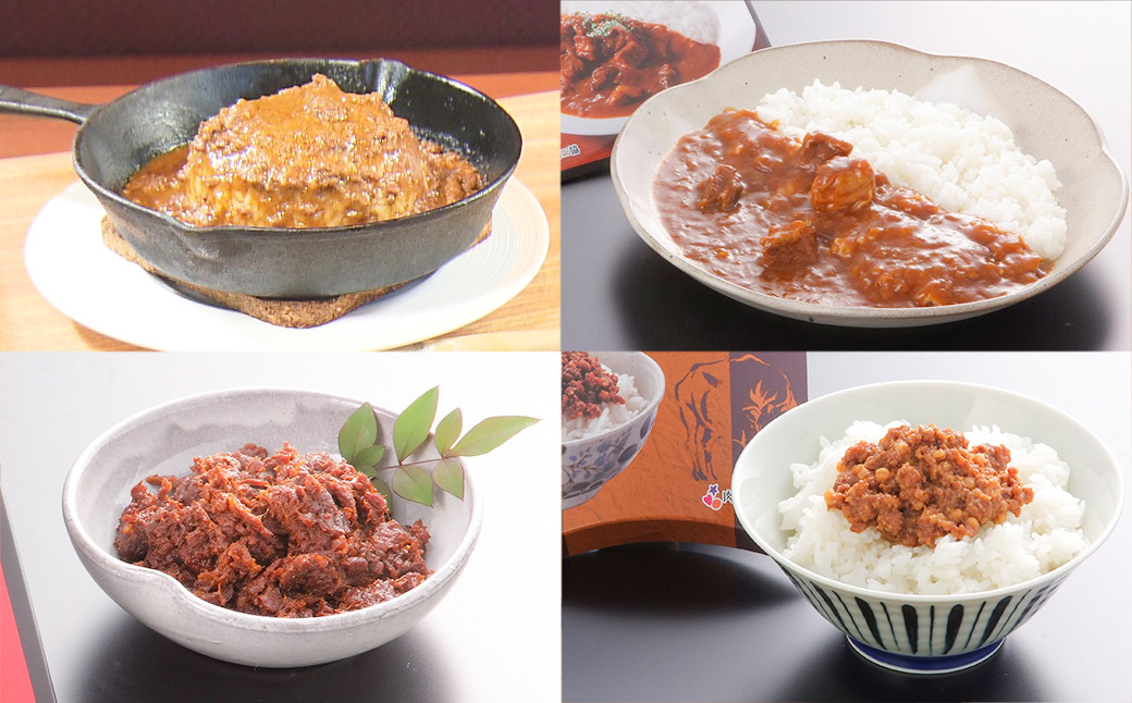 
            熊本和牛あか牛お土産品セット（あか牛カレー約180g、あか牛100％挽肉カレー約220g、あか牛しぐれ煮約100g、あか牛肉みそ約140g） あか牛 肉 お肉 牛肉 褐牛 褐毛和種 和牛 国産牛 旨味 カレー 味噌 セット お土産 熊本県 上天草市
          