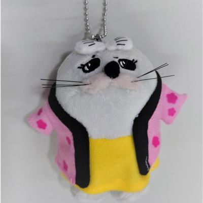 ふるさと納税 紋別市 【お中元】ゆるキャラ紋太・べつこグッズ(ぬいぐるみ小×2、PVCキーチェーン、缶バッジ) |  | 03