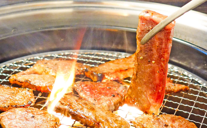 【全6回定期便】熊本和牛あか牛カルビ焼肉用 約400g / 菊陽町 あかうし 熊本県 肉 にく niku ブランド 旨み【有限会社　三協畜産】 [BHAS043]