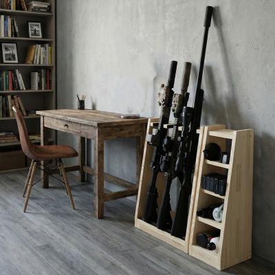 ふるさと納税 横手市 WOOD WORKS ライフルスタンド 3丁掛+マガジンラックセット【本体:ナチュラル】 |  | 01