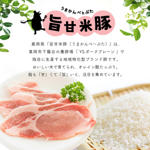 【定期便3回】旨甘米豚 詰め合せ 計1.2kg