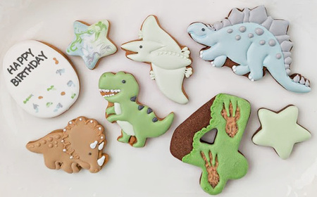お誕生日に最適！恐竜のアイシングクッキーセット ※着日指定不可