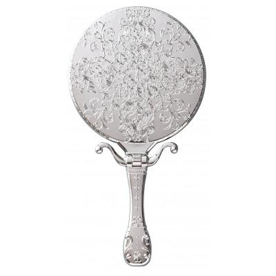 ふるさと納税 藤井寺市 デコラティブなデザインが可愛い手鏡「トゥインクルハンド&amp;スタンドミラーシルバー」