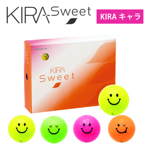 ゴルフ ゴルフボール カラーボール KIRA SWEET ゴルフボール KIRA キャラ ゴルフボール 1ダース レディース ゴルフボール 高反発 ゴルフボール 高輝度 ゴルフボール イエロー ピンク オレンジ ライム 飛ぶ ゴルフボール 超反発 ゴルフボール 距離アップ ゴルフボール ソフト ゴルフボール KASCO ゴルフボール キャスコ 香川 さぬき