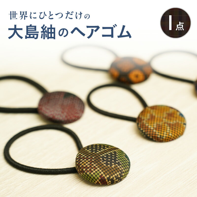 【ふるさと納税】 本場大島紬 の ヘアゴム 大島紬 工芸品 伝統工芸品 小物 髪飾り 髪留め ヘア ゴム アクセサリー ファッション かわいい ハンドメイド 職人 手作業 手仕事 こだわり 一点もの ポスト投函 上村商店 鹿児島 鹿児島市 おすすめ ランキング プレゼント ギフト