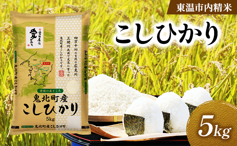 こしひかり 約5kg 東温市内精米 （鬼北町産生産者混合）数