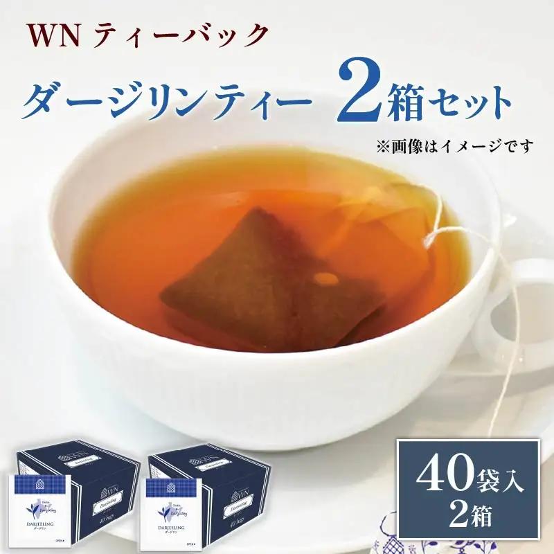 ダージリン ティー ティーバッグ 40袋×2箱 三井農林 ダージリン