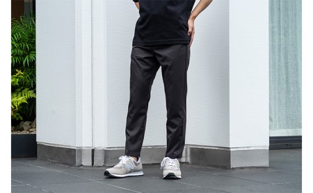 【ふるなび限定】メンズBizアンクルパンツ「ワークウェアスーツ」スーツに見える作業着　丸洗い可 ストレッチ 速乾 部屋干し可 撥水 シワになりにくい　チャコールグレー FN-Limited M