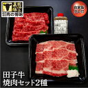 【ふるさと納税】田子牛焼肉セット2種（自家製タレ付)　お肉・牛肉・焼肉・バーベキュー・たれ・調味料