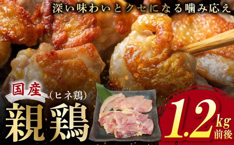 005A600 国産親鶏 ヒネ鶏 合計 1.2kg前後 小分け 600g前後×2P