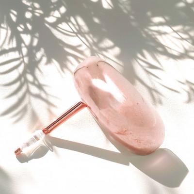 ふるさと納税 笛吹市 大きな豆 ピアス  K18PG |  | 01