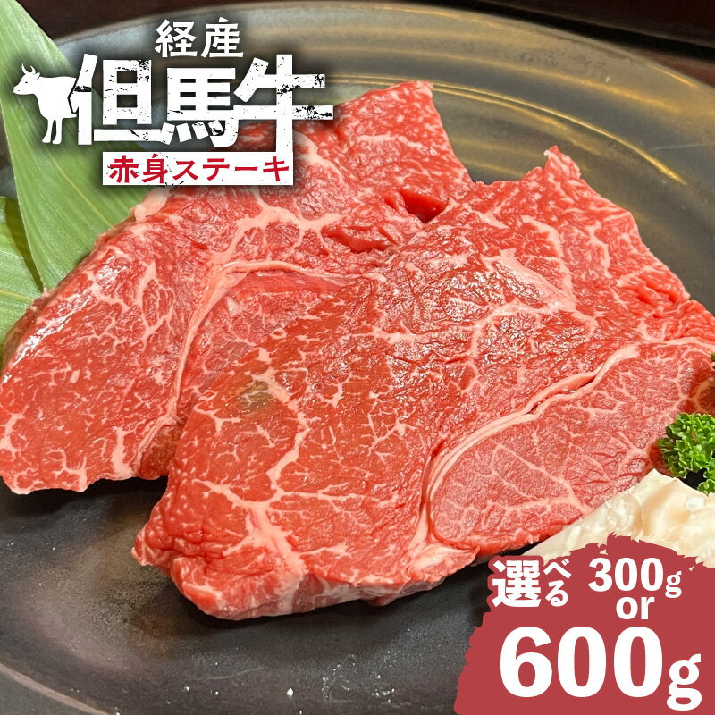 【ふるさと納税】経産但馬牛 赤身ステーキ【選べる内容量 300g・600g】比較的脂身が少ない赤身ステーキ！ 和牛 赤身肉 ステーキ 但馬牛 ブランド牛 ブランド肉 国産牛 高級 人気返礼品 バーベキュー 鉄板焼き 冷凍 02-31 送料無料