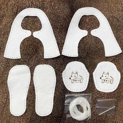 ふるさと納税 大月市 山梨県大月産鹿革使用　赤ちゃんの名入りファーストシューズキット 12cmホワイト |  | 01