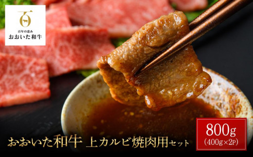 
おおいた和牛 上カルビ焼肉用 800g（400g×2P）セット
