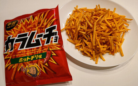 スティックカラムーチョ ホットチリ味 90g×12袋 × 2箱 合計24袋