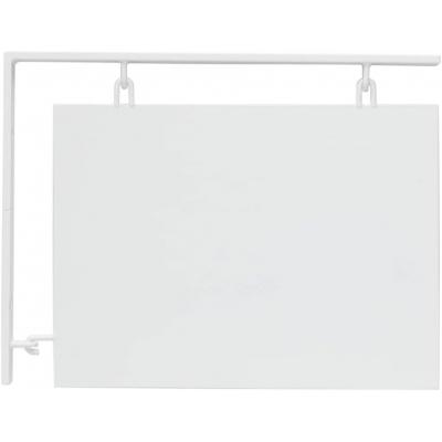 ふるさと納税 八尾市 壁付け看板 アイアンブラケットサインボード「tsuri」白(ホワイト)(D197) |  | 01