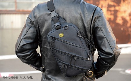 大人のワンショルダー／5way仕様　バンナイズ バリスティック ナイロン コーデュラ ナイロン ブラック 斜め掛け 耐久性 背中 ファッション カバン バッグ  ミッドナイトネイビー