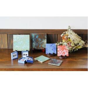 TILE ART Terra Collection テラブルー(L) 瑞浪市 / TILEmade タイル アート インテリア [AZCD004]