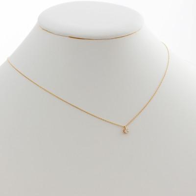 ふるさと納税 大津市 【10金イエローゴールド ダイヤモンドネックレス】0.1ct 飾らない美しさ 6本たてづめペンダント |  | 02