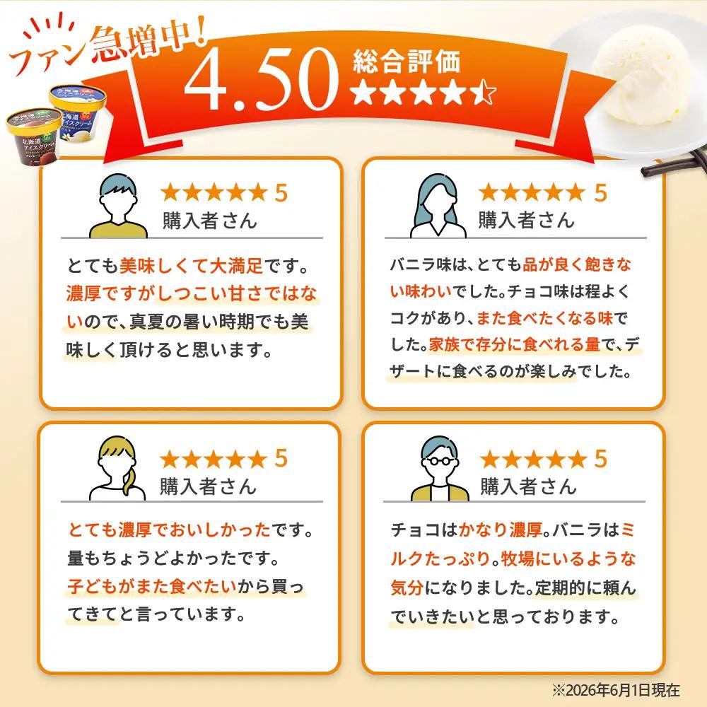 【Secoma】北海道アイスクリーム（バニラ・チョコレート各6個セット）【01104】