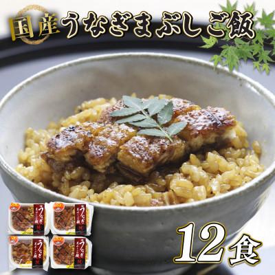 ふるさと納税 彦根市 うなぎまぶしご飯12食入り 肉厚で臭みのない上質な国産鰻と近江米で贅沢ご飯