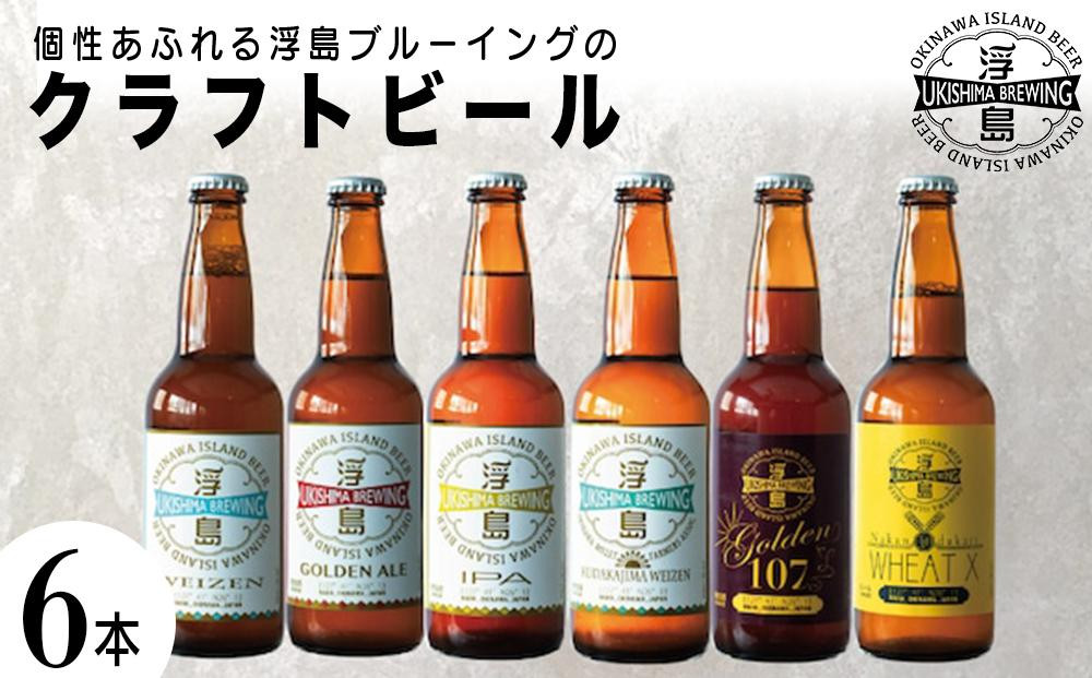 
個性あふれる浮島ブルーイングのクラフトビール6本セット｜クラフトビール ビール お酒 沖縄 那覇
