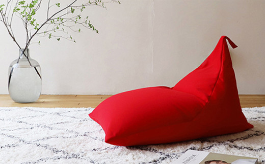 【a075】こたつビーズクッション（レッド）【配送不可地域：沖縄県、離島】