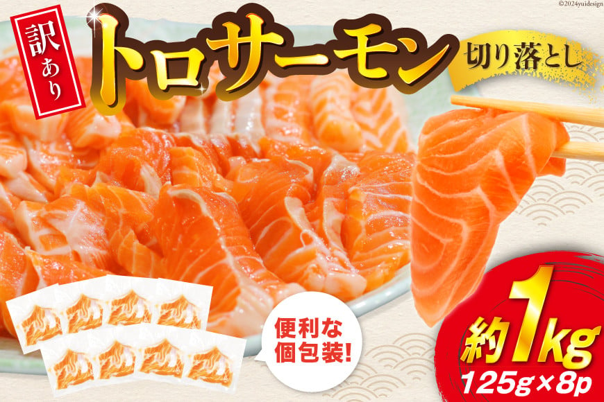 
            訳あり トロサーモン 切り落とし 1kg 125g✕8p [足利本店 宮城県 気仙沼市 20564845] 鮭 お刺し身 刺し身 個包装 チリ銀鮭 銀鮭 海鮮 魚介類 海鮮丼 魚介 魚 トロ 無添加
          